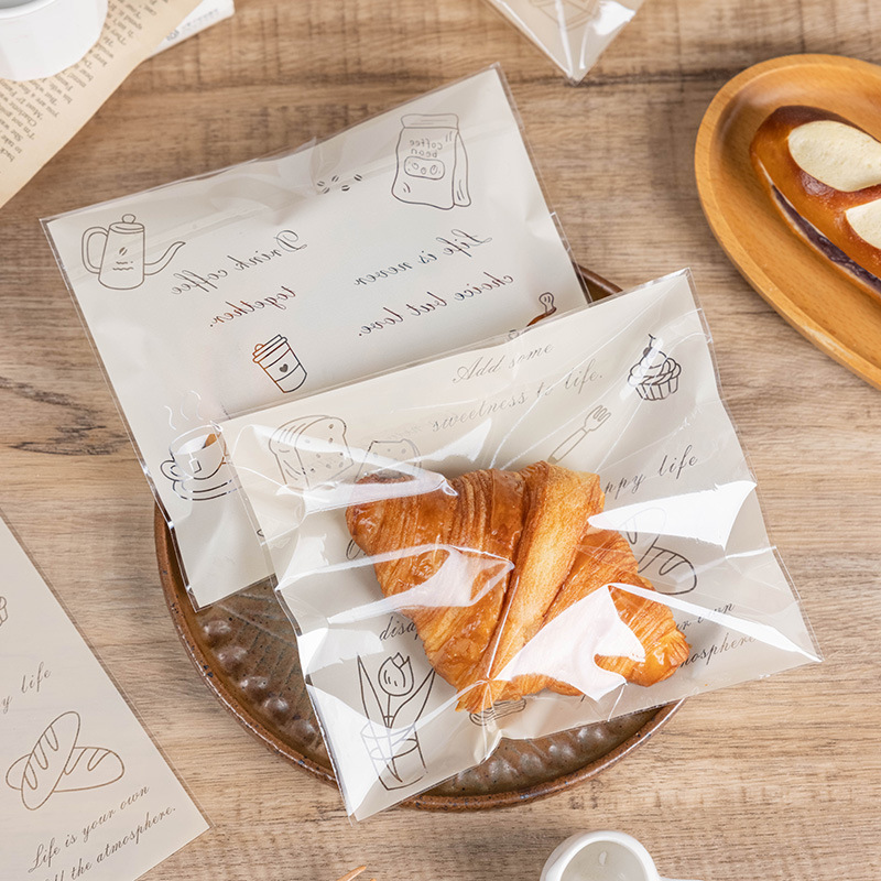 パン包装袋大トースト貝果サンドイッチ透明使い捨て焙煎デザート袋自己接着ビスケット袋