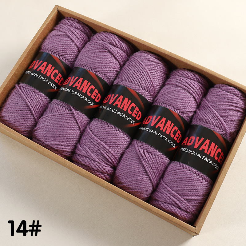 Ovillo de Lana de Alpaca Térmico para Tejido a Mano y DIY