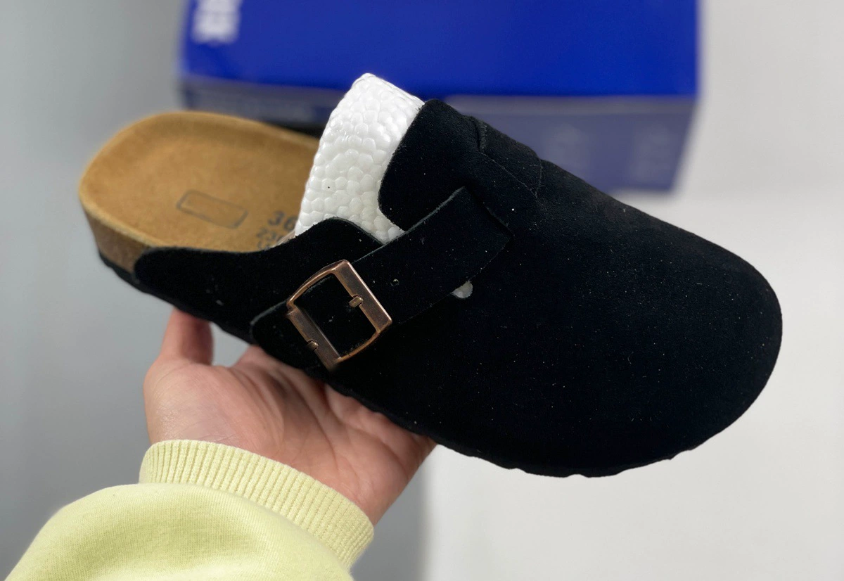 Сандалии Birkenstock из замши для ленивых мужчин BK домашние летние односторонние регулируемые пляжные открытые плоские сандалии для женщин