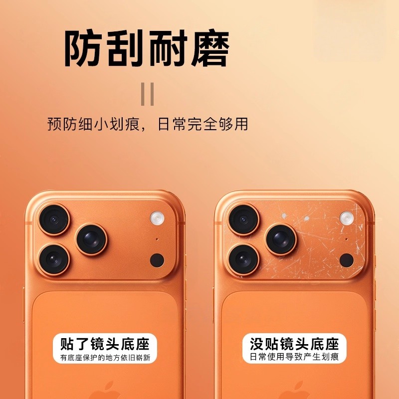 Aplicable a Apple 17pro base película lente película 17promax teléfono celular cámara trasera hueco película protectora de fibra