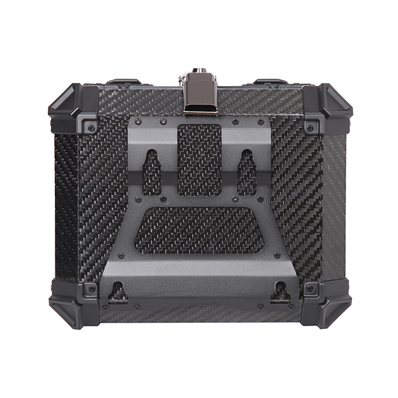 Aerospace grade 12K carbon fiber tail box aluminum alloy large capacity motorcycle tail box scooter electric car trunk