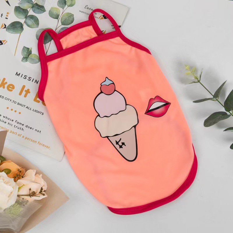 Ropa para mascotas, gato, bichón, lucha contra Bomei, perro pequeño, chaleco nuevo, camisola, ropa para perros, estilo fino de primavera y verano