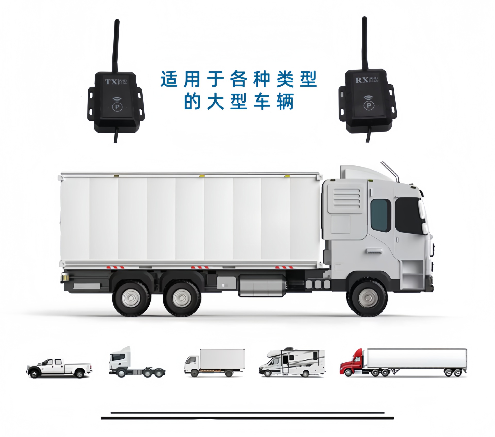Vehicle-Mounted Wireless Video Transmitter and Receiver for Long-Distance Transmission, 1500m High-Efficiency Ip69 Waterproof Reversing Assistance