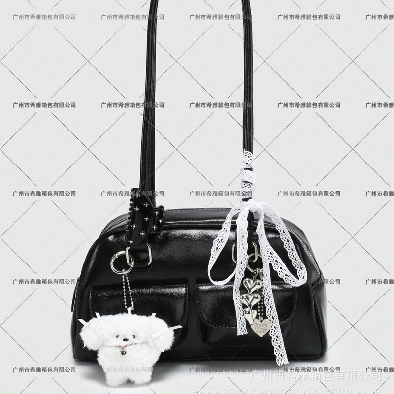 Sick Needle with Little Red Book Explosive Niche Designer Brand Ribbon Bow New Boston Shoulder Bag