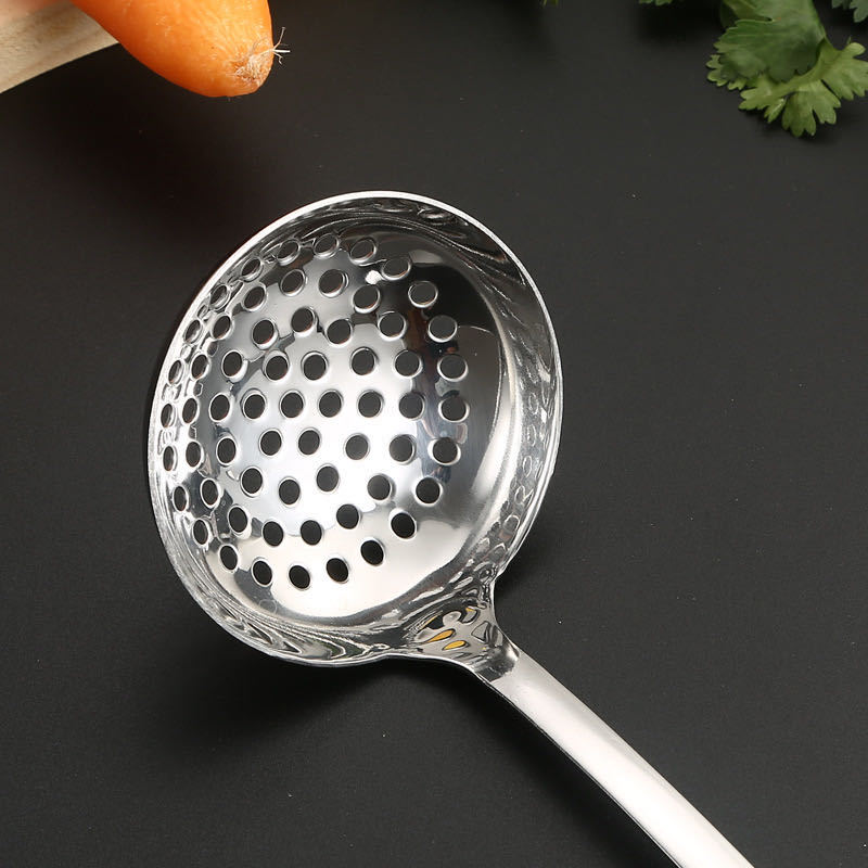 Acero inoxidable cocina doméstica de mango largo olla de cocina de acero inoxidable gran cola plana serie de olla de cocina