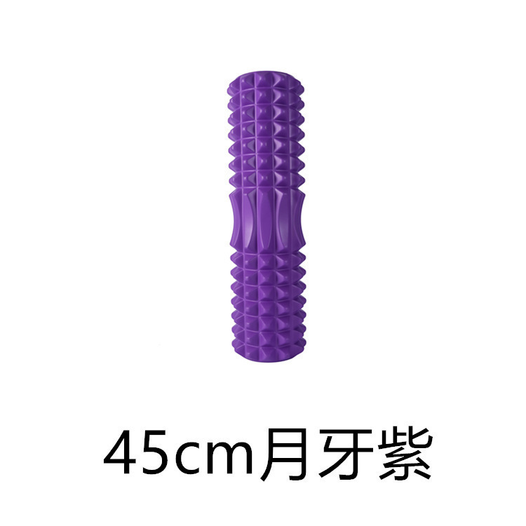 泡沫轴实心狼牙棒月牙款瑜伽柱专业瘦腿神器滚轴肌肉放松健身器材|undefined