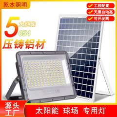 太陽エネルギーのコートのバスケットボールのコートの投光灯のハイライト型の工場の工事現場はネットの屋外を囲んでLED照明の照明器具を投影します。