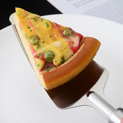 Kitchen Baking Small Tools Stainless Steel Pizza Spatula Single-Wheel Dual-Wheel Ruffled Pizza Knife Cake Cheese Cutting Knife Spatula