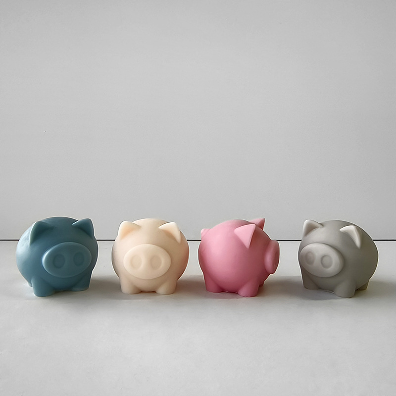 美しい送金子豚香薫ろうそくシリコン金型diy豚鼻石膏拡香石振り子滴糊金型|undefined