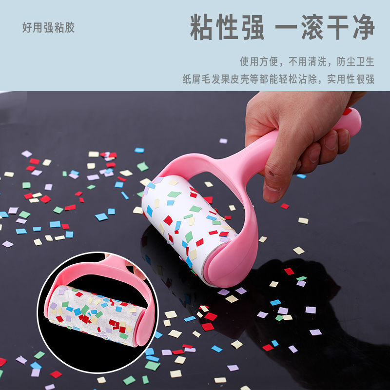 Dispositivo de pegado del cabello rodillo núcleo de papel de fieltro desgarrable cepillo de rodillo de pelo que se pega artefacto ropa de depilación cepillo de depilación rollo de papel