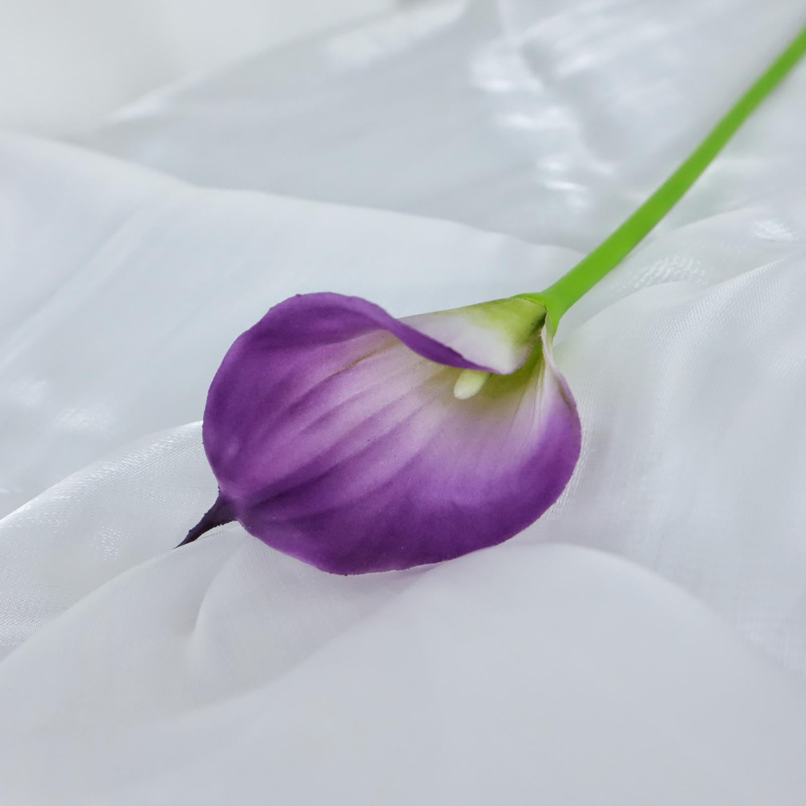 Mini mano-sensación Calla Lily falso ramo de flores artificiales transfronterizas Comercio exterior decoración del hogar Accesorios de fotografía fábrica al por mayor