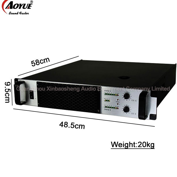 KTV amplificador de alta potencia post-nivel de rendimiento profesional de la tarjeta paquete etapa pura 800W karaoke altavoz