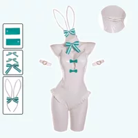 Хацунэ белый кролик cos костюм новая версия милой Miku униформа Хацунэ кролик костюм косплей
