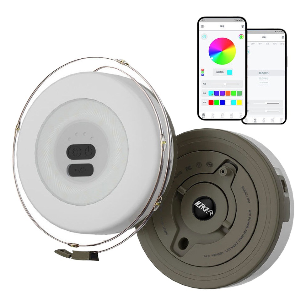 La nueva luz led de almacenamiento se puede usar para acampar, luz de tamaño enrollado, luz de ambiente de carpa, luz de Navidad multifuncional, luz de cadena de almacenamiento