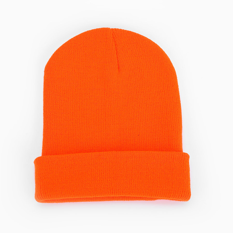 Unisex Fashion soft beanie ski hat candy color light plate thick melon skin hat double knit hat_voghion.com