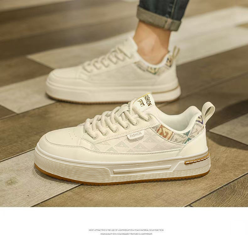 Giày sneaker trắng nam cổ thấp, nhẹ nhàng thoáng khí, phong cách retro dễ phối đồ — R 565m Trắng, R 565m thẻ chi tiết 9
