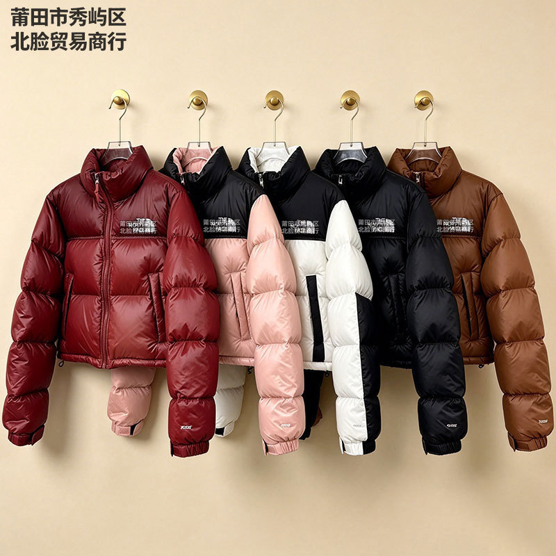The Putian North Face 1984 down jacket, North Jenna Kenwood Face, shiny, high-waisted, ultra-short outerwear, NFC The Putian North Face 1984 down jacket, North Jenna Kenwood Face, shiny, high-waisted, ultra-short outerwear, NFC