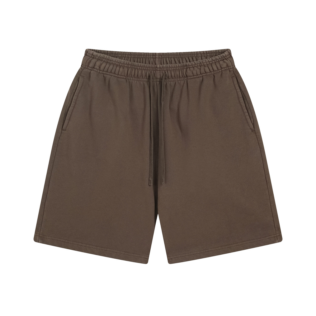 Conjunto de ropa de verano para hombre, de manga corta, fina, lavada y teñida, estilo urbano, desgastada, de marca, con pantalones cortos deshilachados, conjunto para pareja. image 27