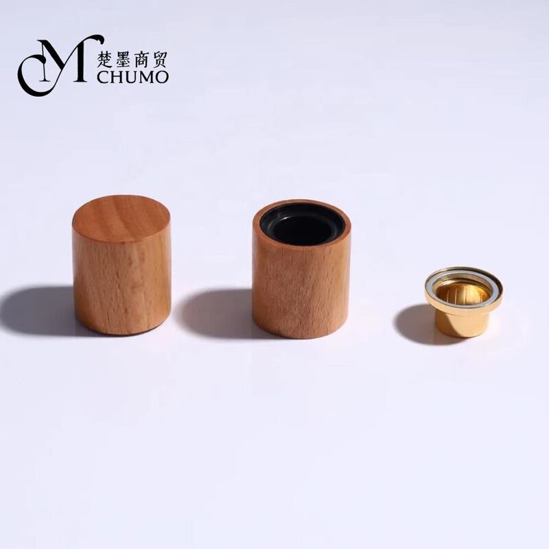 Manufacturer Supplies Simple Wooden Lid Magnetic Suction Lid Suitable for 15-Port Perfume Bottle Universal Lid