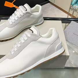 外贸2025早春新款轻便德训鞋女休闲运动鞋时尚小白鞋平底系带单鞋