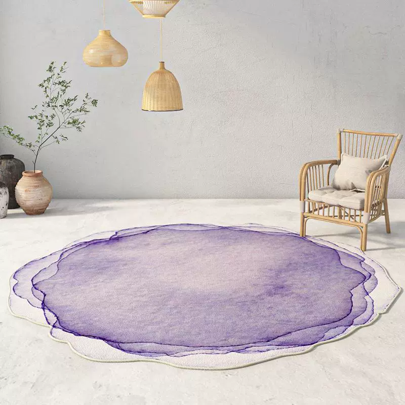 Поющая чаша, лечебный ковер, дзен-медитация, чернильный стиль, круглый бархатный коврик для гостиной, дивана, журнального столика, декоративный напольный коврик для спальни