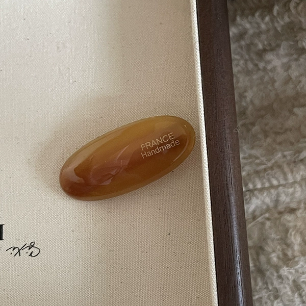 [5#玳瑁椭圆发夹]