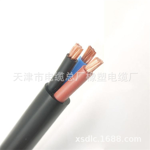 矿用橡套软电缆MY 380/660V 3*6+1*2.5  3*6+1*4 3*6+1*4阻燃电缆