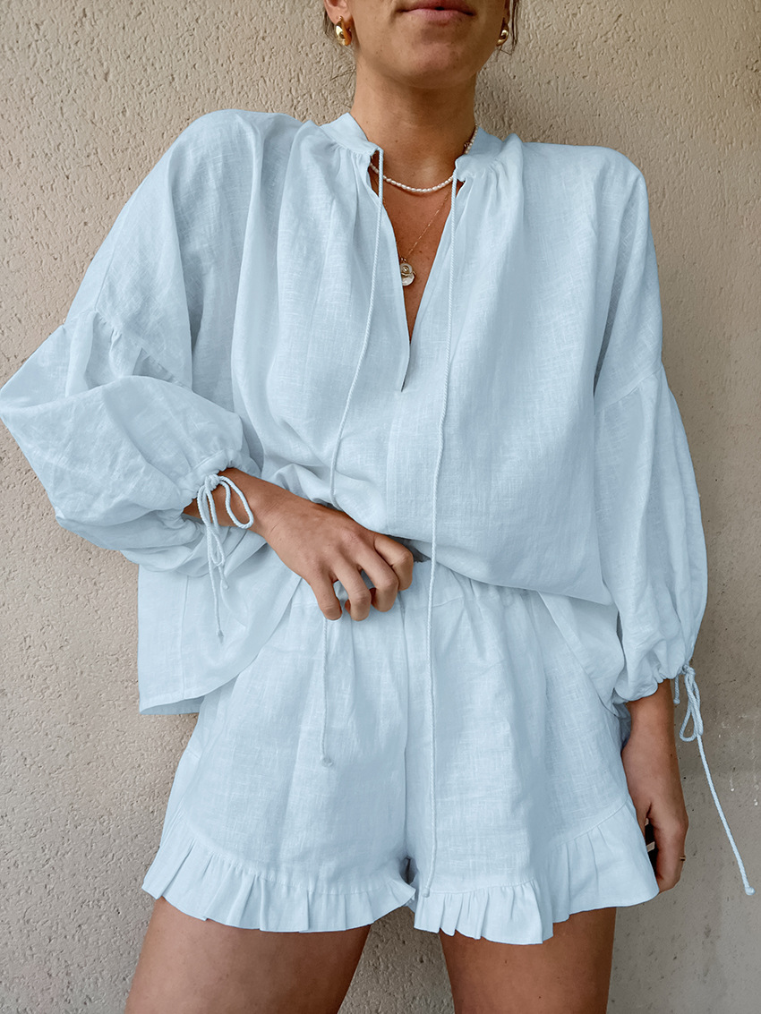 Regular Fit Fit Type Outdoor Daily Women's Simple Style Solid Color Cotton Shorts Co-ord Set Shorts Sets