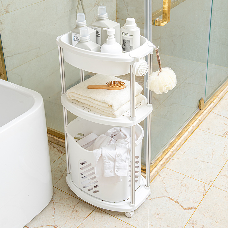 髒衣籃家用網紅衣簍落地衛生間置物架高顏值輕奢洗衣籃分區收納筐