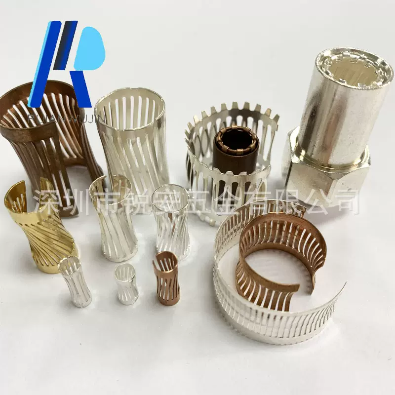 新品 大电流簧片 镀银扭簧母孔 紫铜插针螺纹母孔斜簧厂家供应