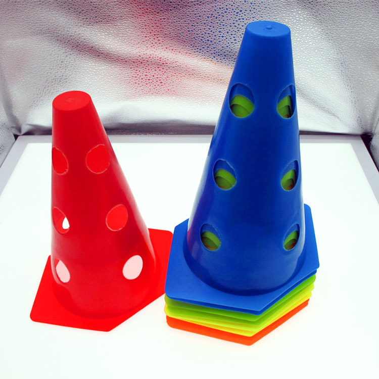 23cm hexagonal hole cone bucket football training equipment obstacle sign bucket marker