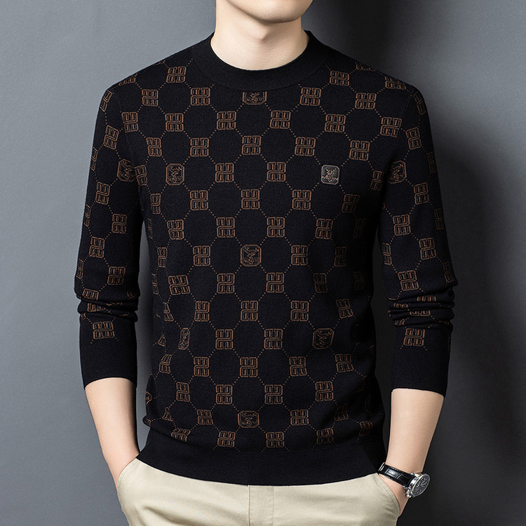 Fushima 5086 Autumn and Winter Men's Knitwear Model Picture