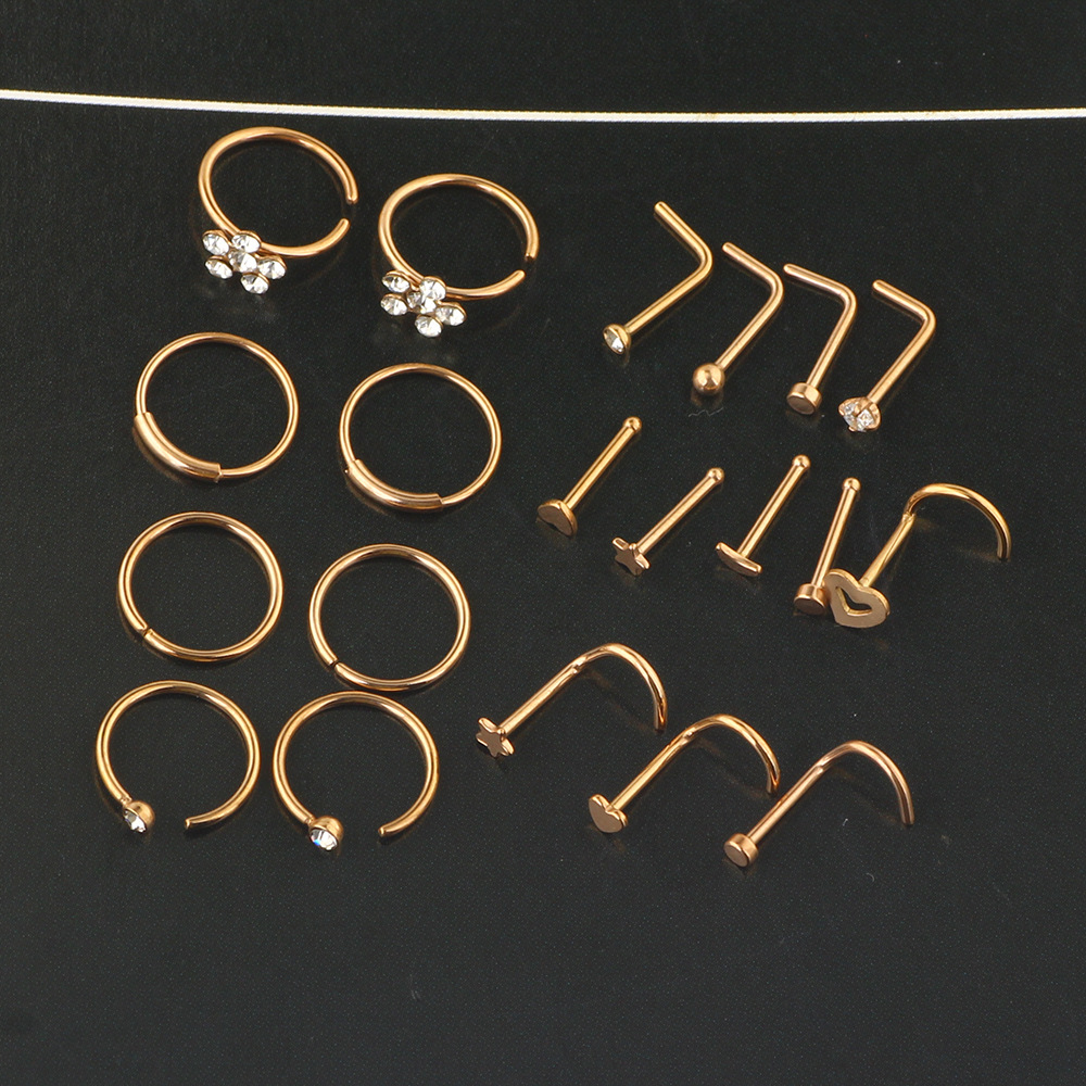 Pointed titanium steel lip stud product view
