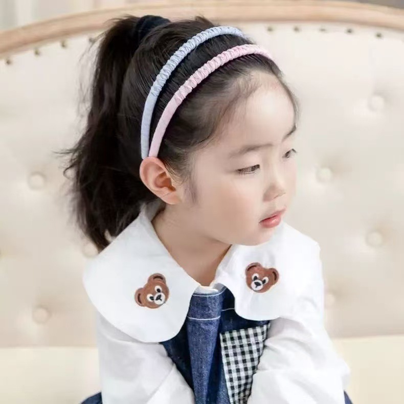 女の子の赤ちゃん用ヘアアクセサリー、髪を傷めないヘアバンド、歯付きヘアピン、小さな女の子用カートゥーンヘアバンド|undefined