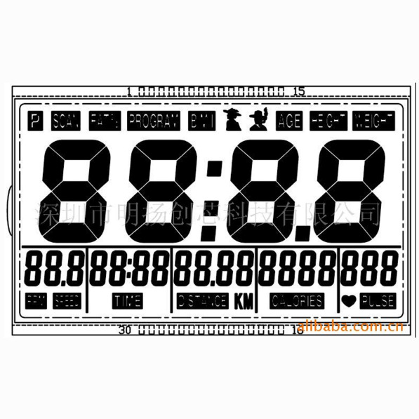 供应脂肪心率健身车运动车表IC(图)芯片