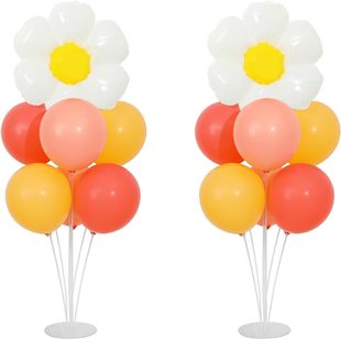 Cross-border hot suction cup table floating fruit package baby birthday party photo color confetti latex balloon decoration