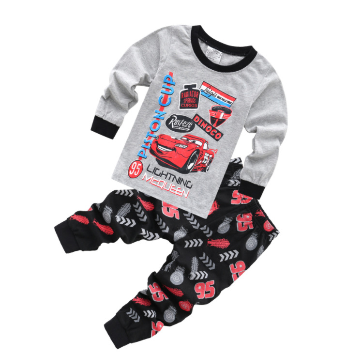 Traje de desgaste para el hogar para niños europeo y americano Otoño e Invierno ropa para niños nueva ropa interior para niños y niñas pijamas de dibujos animados para bebés al por mayor