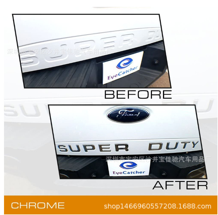 Suitable for 08-16 Ford Super duty tail box labeling ABS stereo car logo foreign trade items