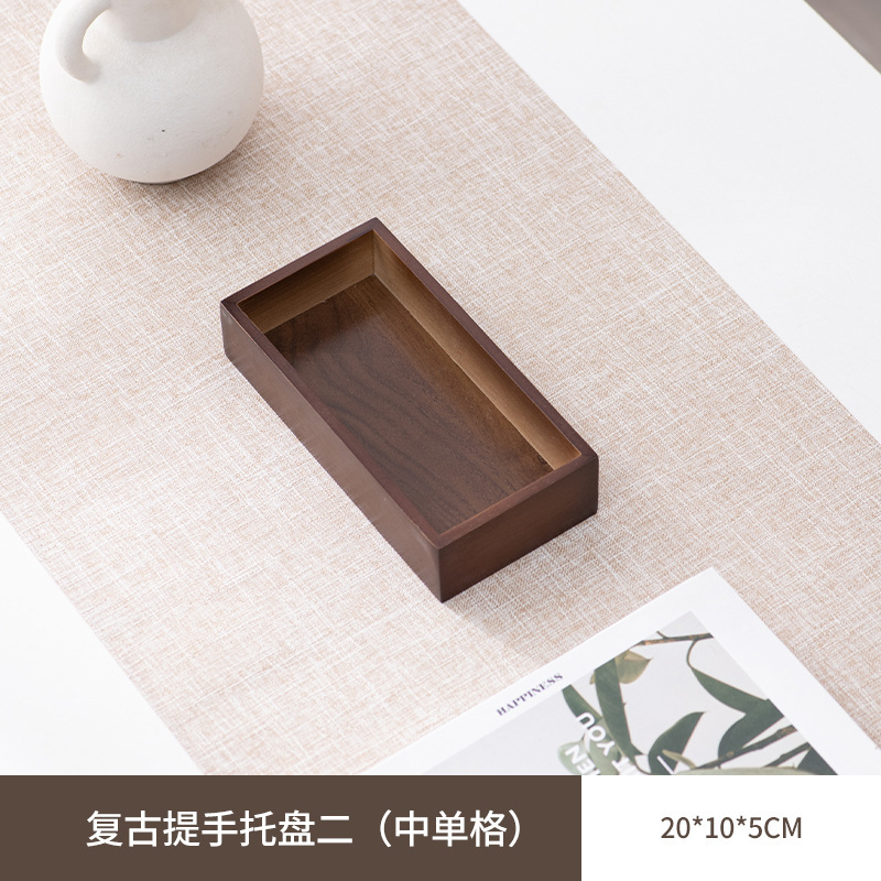 九宫格托盘餐具火锅配菜盘拼盘竹木盘围炉煮茶点心盒干果盘木质盘|undefined