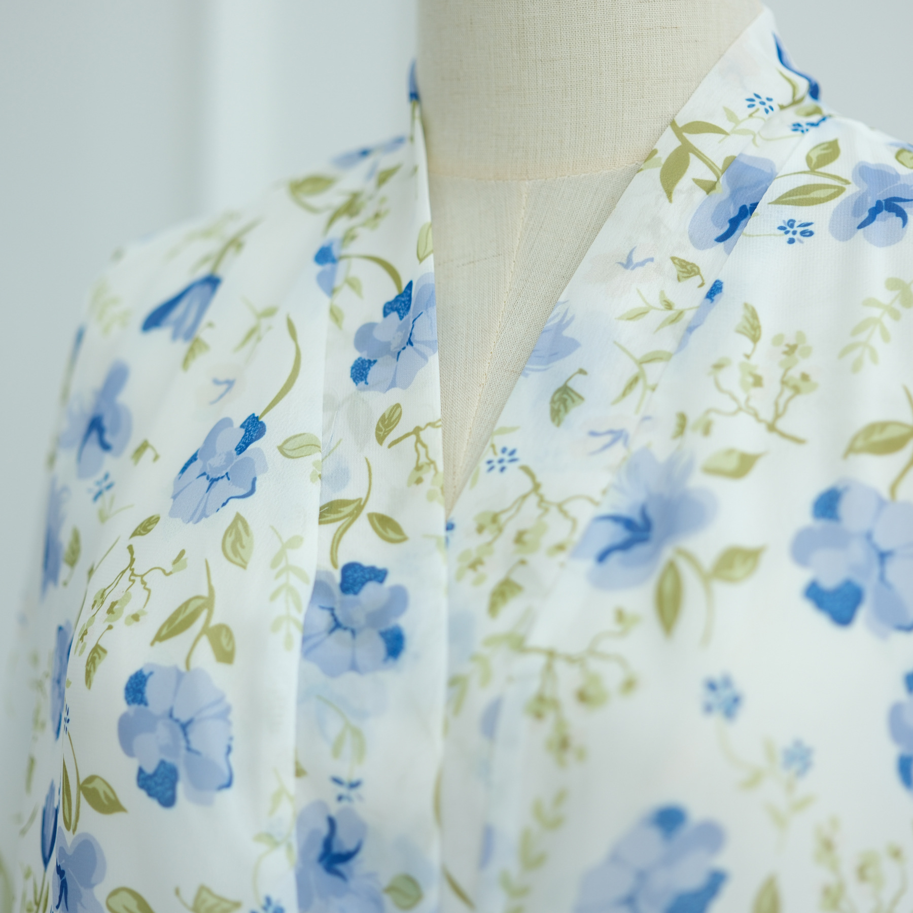 2025Loriya Dubai European And American Pure American Printed Double Layer Design Chiffon Cardigan LR1067_ecoleips.com