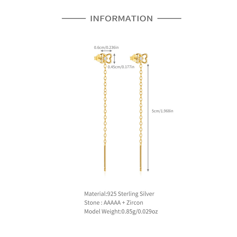 2g Weight 925 Sterling Silver Ear Needle Material Zircon Inlay Material Drop Earrings Classification 1 Pair Quantity Holiday, Banquet, Daily Occasion 925 Sterling Silver Material Geometric Pattern Women's Gender Tassel, Plating Design Simple Style Style 1 Pair 925 Sterling Silver Zircon Geometric Drop Earrings 2