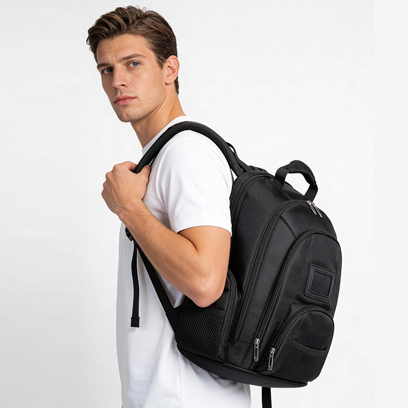 Mochila para Laptop de Tela de Oxford, Multicapa, Gran Capacidad, para Escuela y Viajes