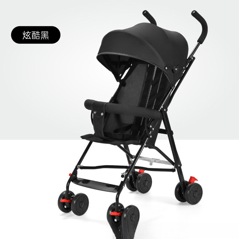 Fábrica directa al por mayor cochecito de bebé puede sentarse y acostarse ligero plegable coche de paraguas de mano para niños un agente