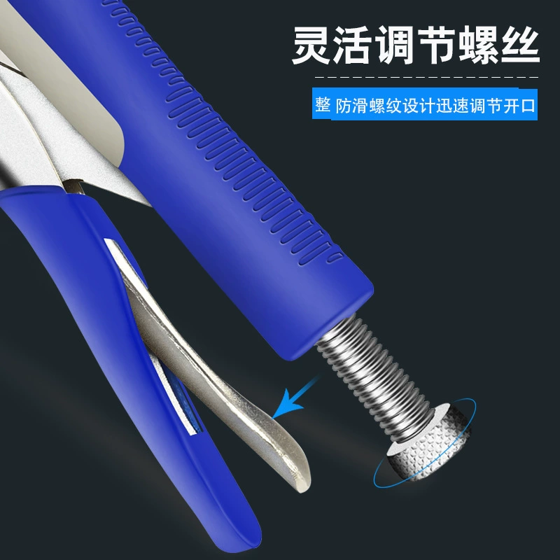 Pliers, universal clip, carpentry, wide neck, clips included