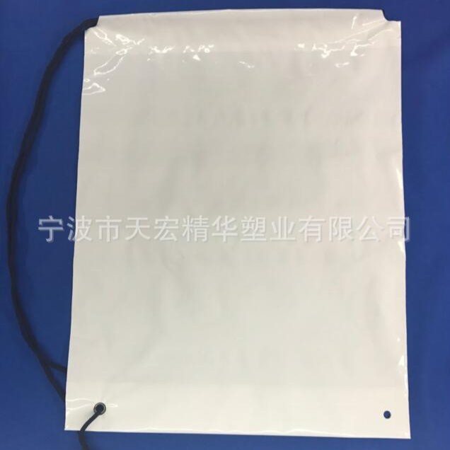 直销批发PE袋高压乳白风琴底塑料包装穿绳袋服装袋鞋袋方便袋密封