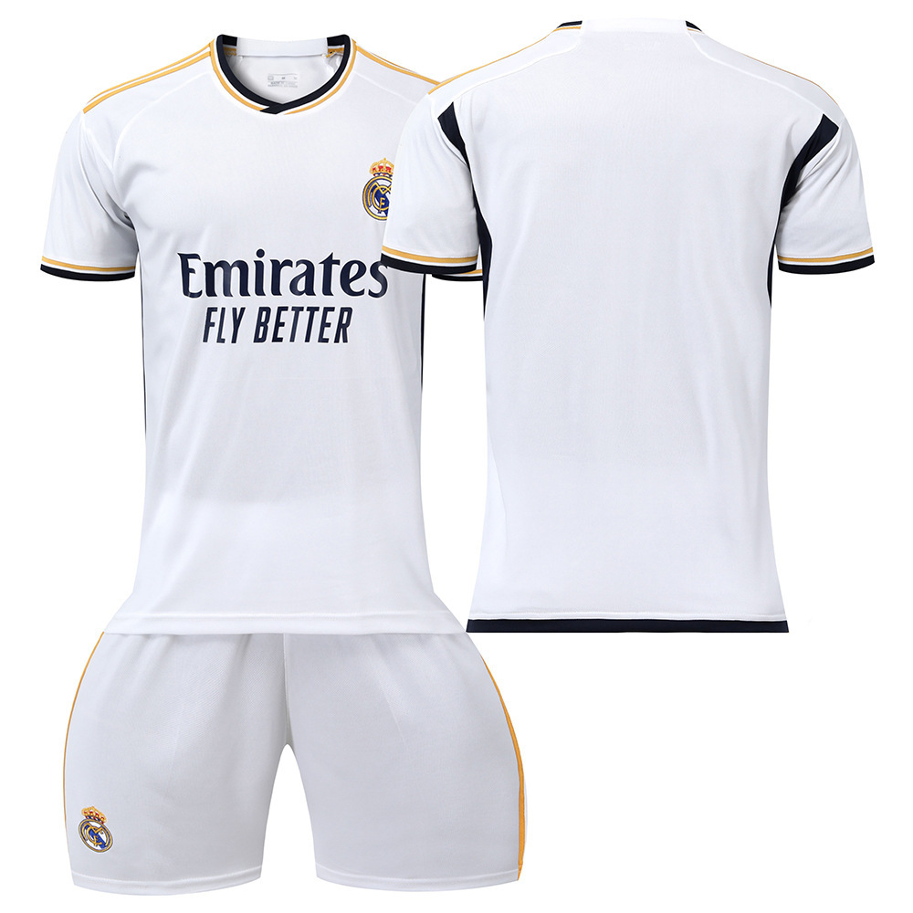 thumbnail for Wholesale 2324 correct version Real Madrid home Court No. 7 venius jersey No. 10 Modrich football uniform suit