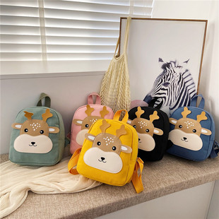 Wholesale Cartoon Kindergarten School Bags 2-5 Years Old Male and Female Baby Cute Canvas Children's Backpack Early Education Small Backpack