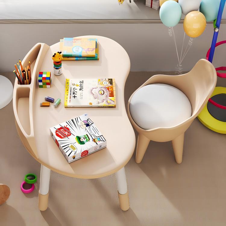 Peanut Table for Home Use, Adjustable Height, Baby Learning Writing Table, Kindergarten Early Education Table and Chair, Reading Table, Student Desk