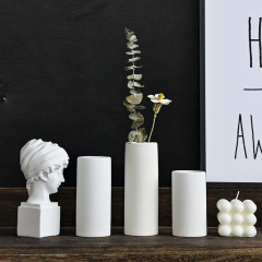 LONGLI Ceramic Vase Creative Desk Accent Home Decor Rough Surface Flower Pot Dried Flower Artificial Flower Luobao Vase