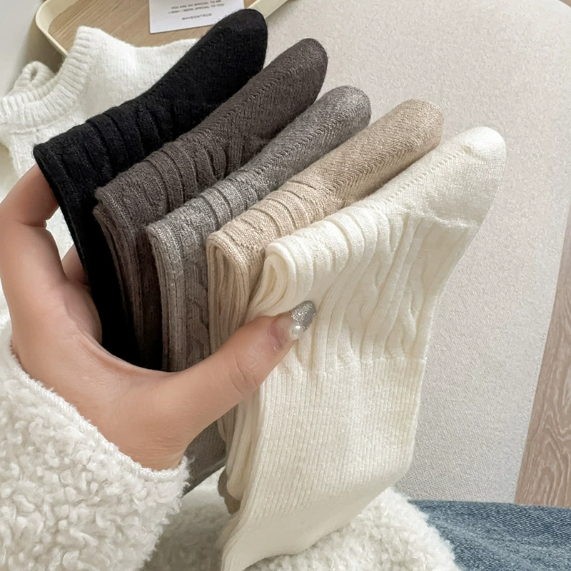 Demi-season classic colored cashmere, Korean style, mid-length